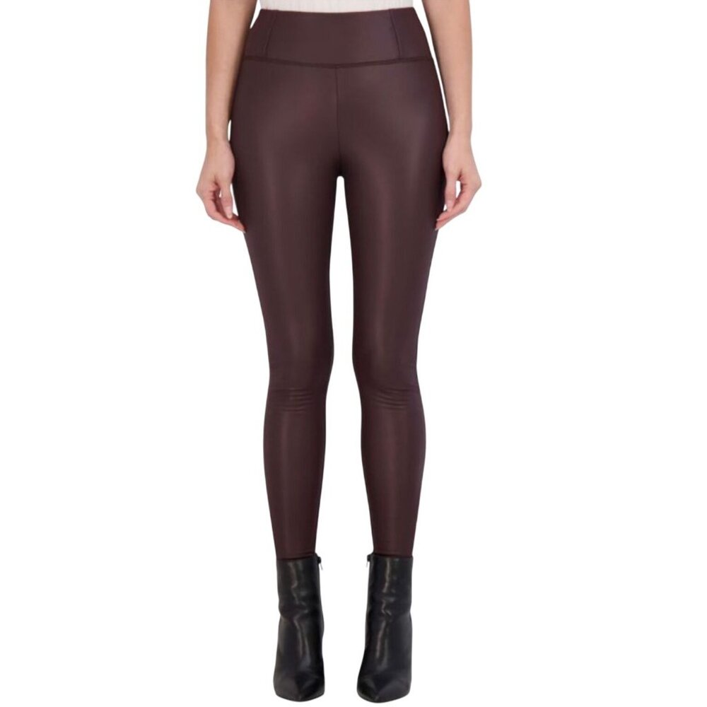 NWT OOKIE & LALA High Waisted Vegan Leather Legging Pant M Pull on Stretch Faux